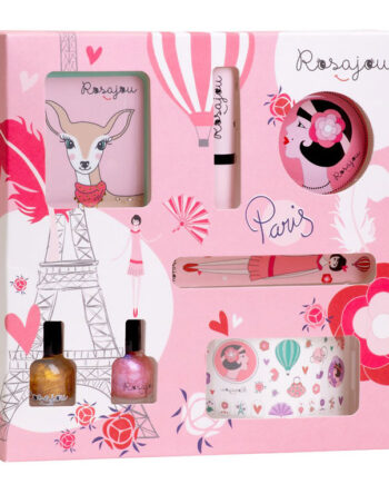 Rosa Jou Makeup Sæt – Øjenskygge, Læbestift & Neglelak på udsalg!