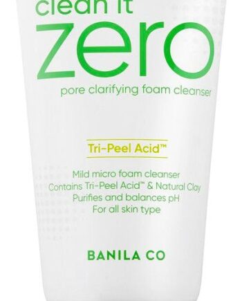 Banila Clean Zero Pore Clarifying Foam Cleanser 150 - Banila Co Colorfulbeauty  - 8809560228204