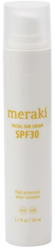 Hvid Ansigtssolcreme Meraki Facial Sun Cream Spf Vandafvisende & Vegansk Med Vitamin & Aloe Vera - Meraki Colorfulbeauty  - 5707644718579