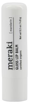 Sølv Læbepomade Gloss Meraki Mandarin økologisk Sheasmør & Jojobaolie - Meraki Colorfulbeauty  - 5707644513280