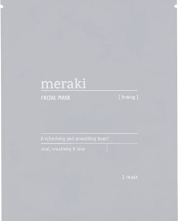 Grå Ansigtsmaske Meraki Anti Age Firming Stk Sheet Mask Med Hyaluronsyre Aloe Vera & Q10 - Meraki Colorfulbeauty  - 5707644480759