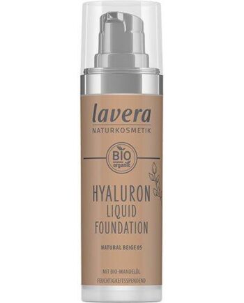 Lavera Foundation Natural Beige Hyaluron Liquid 30ml - Lavera Colorfulbeauty  - 4021457646814