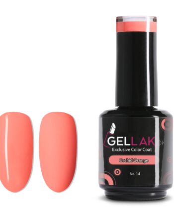 Orange Gel Neglelak Orchid Gellak - Gellak.dk Colorfulbeauty