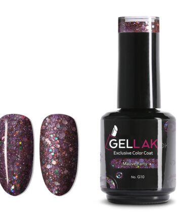 Lilla Glimmer Gel Neglelak Mauve Party G10 Gellak - Gellak.dk Colorfulbeauty
