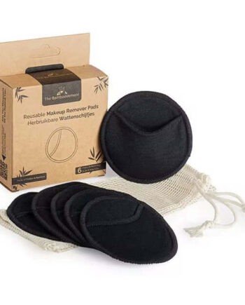 Genanvendelige Rondeller Med Vaskepose Sorte - Bamboovement Colorfulbeauty