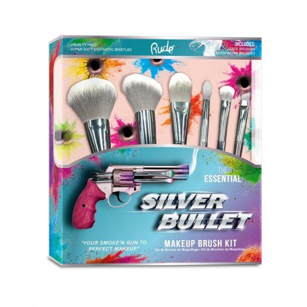 Rude Cosmetics Silver Bullet Makeup Brush Kit - Rude Cosmetics Colorfulbeauty  - 602989900007